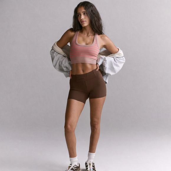 FP Movement Go To Striped Sports Bra NWOT Size M/L Free People Top - Picture 4 of 7